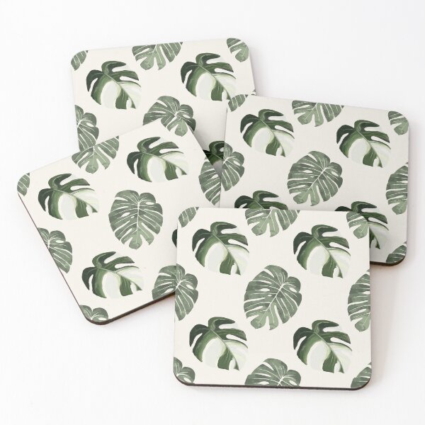 Item preview, Watercolor Monstera Pattern | Tropical Leaf Seamless Botanical designed and sold by Dino-Lune.