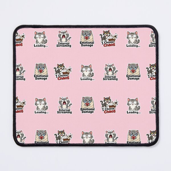 Item preview, Funny Relatable Cat Meme Sticker Pack - Chaotic Cat Art designed and sold by Octupussy.