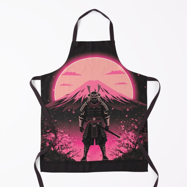 Item preview, Dark Samurai – Neon Pink Moon & Mount Fuji Night designed and sold by kummo-0319.