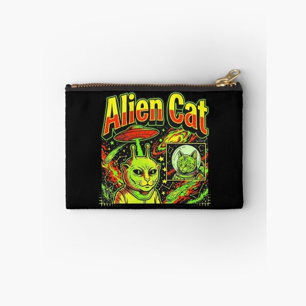 Item preview, Alien Cat Meme UFO Vintage Graphic Tee Y2K Silly Cat designed and sold by Kitkin.