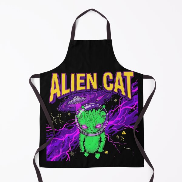 Item preview, Alien Cat Meme UFO Vintage Graphic Tee Y2K Funny Silly Cat designed and sold by Kitkin.