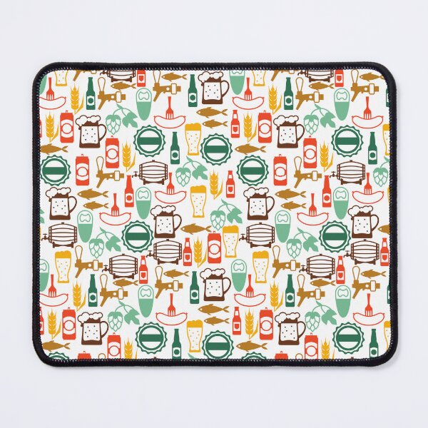 Item preview, Beer Pattern Fabric All Over Print Shirt Funny Oktoberfest Party Decor Gift for Brewer designed and sold by E20STUDIO.