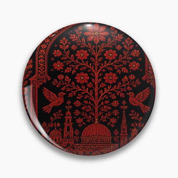Item preview, Al-Aqsa Dome of the Rock Palestinian Tatreez Mihrab Art designed and sold by BrainCurves.