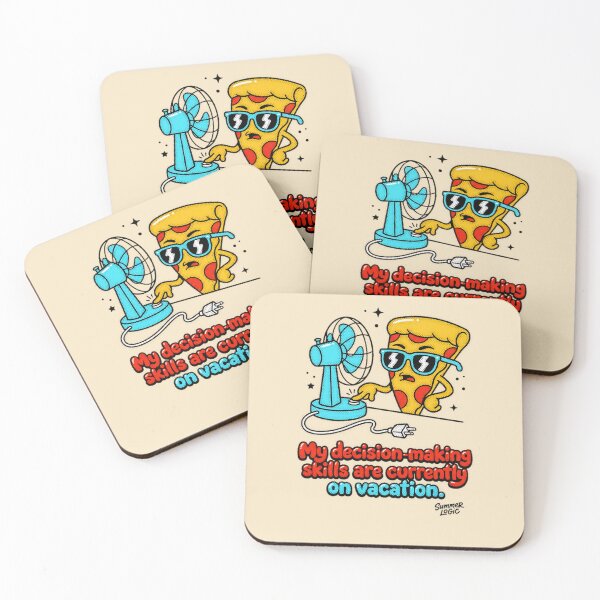 Item preview, My Decision Making Skills Are Currently On Vacation Summer Logic Pizza Graphic — Funny Summer Humor  designed and sold by SkTee2k.