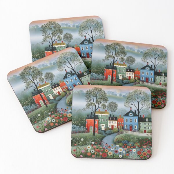 Item preview, Foggy Summer Village at Dawn designed and sold by Blue Horse Photo Magic.