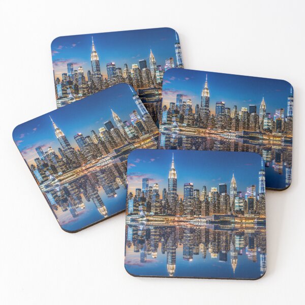 Item preview, New York Skyline Reflection designed and sold by AstraDrip Studio.