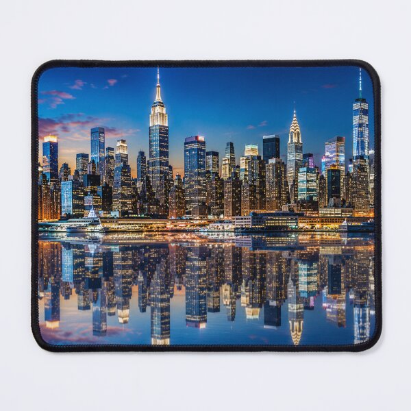 Item preview, New York Skyline Reflection designed and sold by AstraDrip Studio.