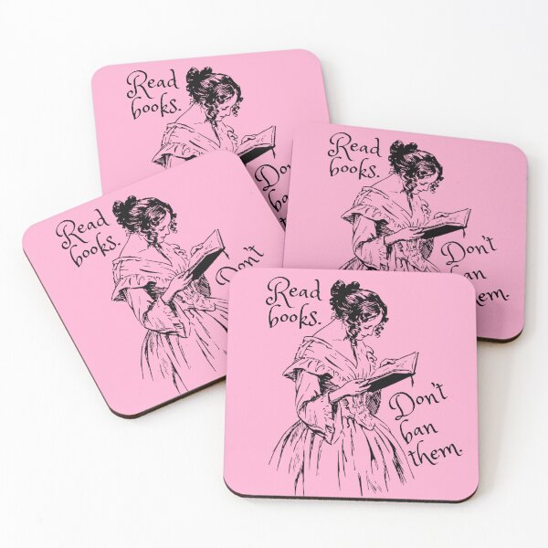 Item preview, (Pink) Read books. Don’t ban them. designed and sold by finchthebard.