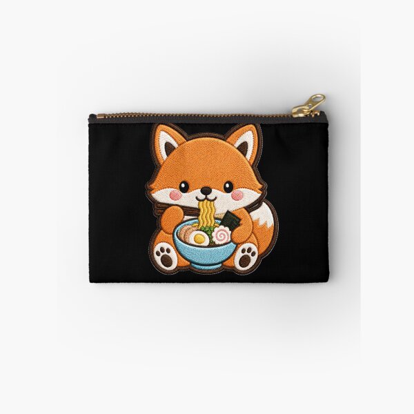 Item preview, Cute Kawaii Fox Eating Ramen designed and sold by ColorSplash123.