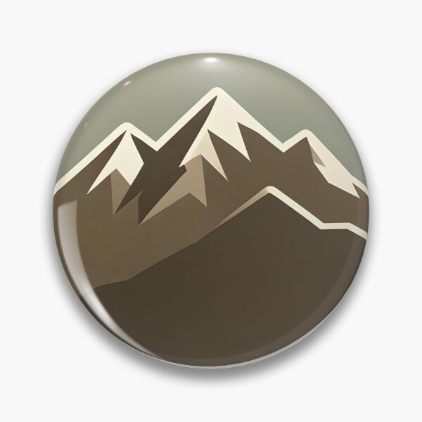 Item preview, Minimalist Mountain Badge Sticker | Vintage Outdoor Adventure Design designed and sold by Hari Arts.