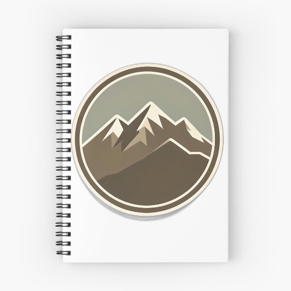 Item preview, Minimalist Mountain Badge Sticker | Vintage Outdoor Adventure Design designed and sold by Hari Arts.