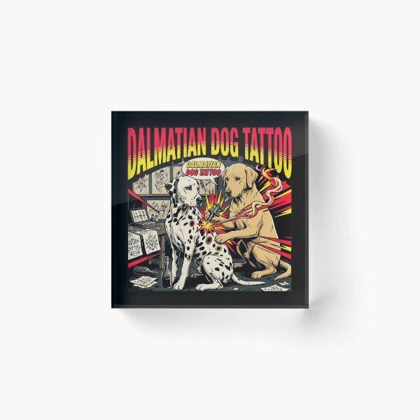 Item preview, Dalmatian Dog Tattoo Parlor Artist Funny Meme Graphic designed and sold by Kitkin.