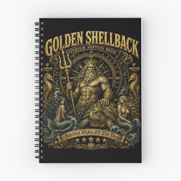 Item preview, Golden Shellback - Imperium Neptuni Regis Ancient Order of the Deep designed and sold by RoyalOrderGallery.