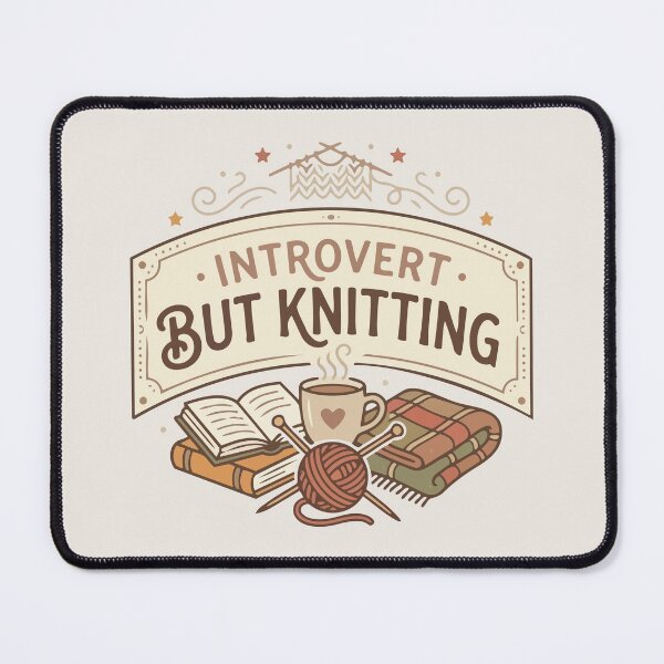 Item preview, Introvert but Knitting designed and sold by tigrootiger.