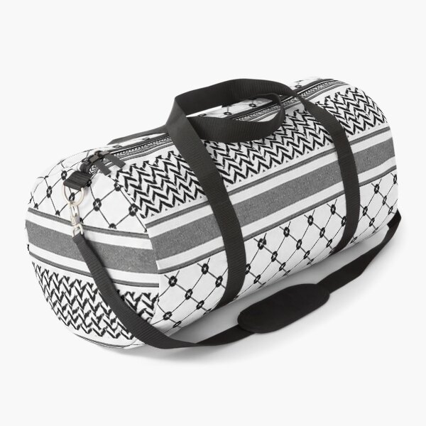 Item preview, Traditional Palestinian Keffiyeh Pattern Black and White designed and sold by BrainCurves.