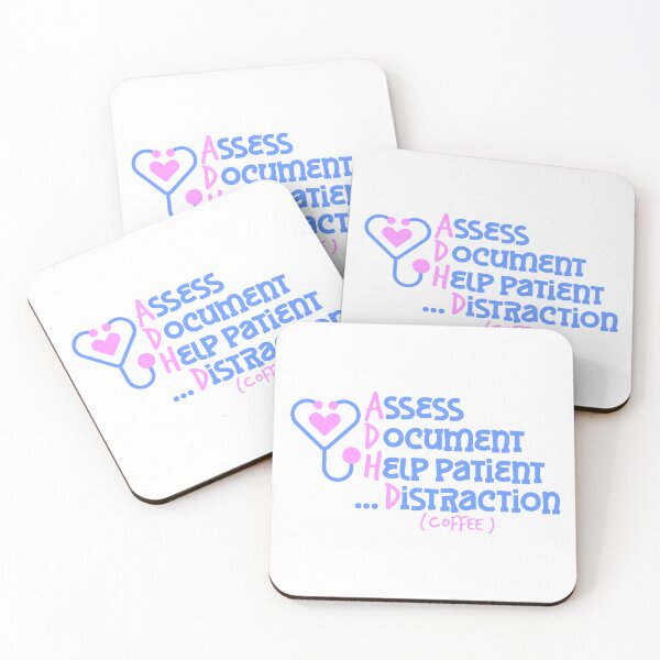 Item preview, ADHD Nurse Humor – Assess Document Help Patient Distraction designed and sold by GraphicComet.