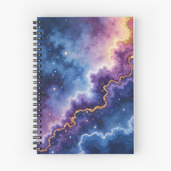 Item preview, Starlight Amethyst Rift – Celestial Watercolor Nebula Galaxy Illustration designed and sold by Dream Bloom Gallery.