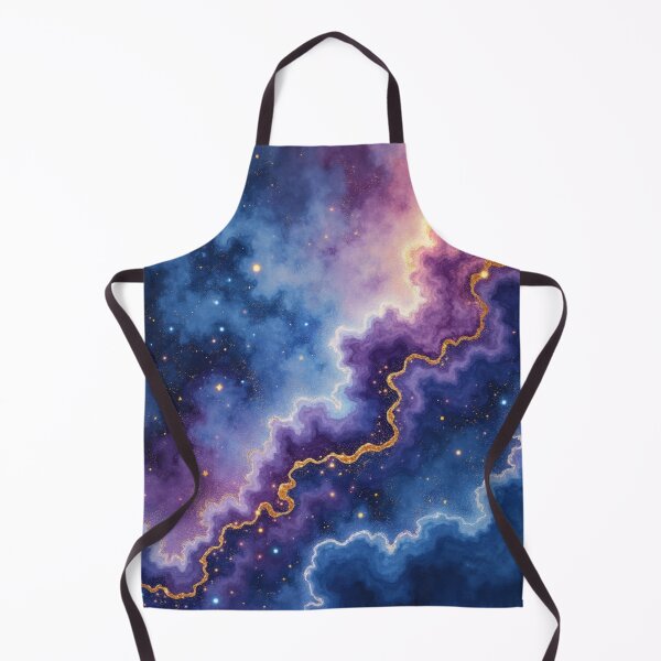 Item preview, Starlight Amethyst Rift – Celestial Watercolor Nebula Galaxy Illustration designed and sold by Oonward2021.
