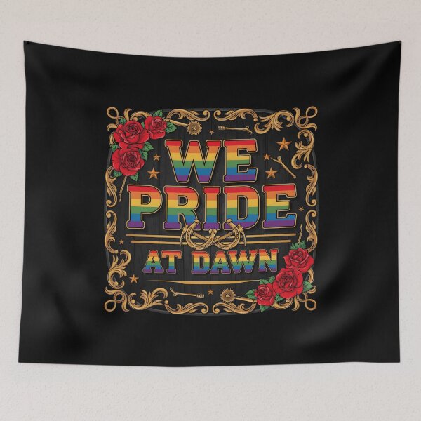 Item preview, We Pride At Dawn Western Pride Month Rainbow Aesthetic designed and sold by Redgiant87x.