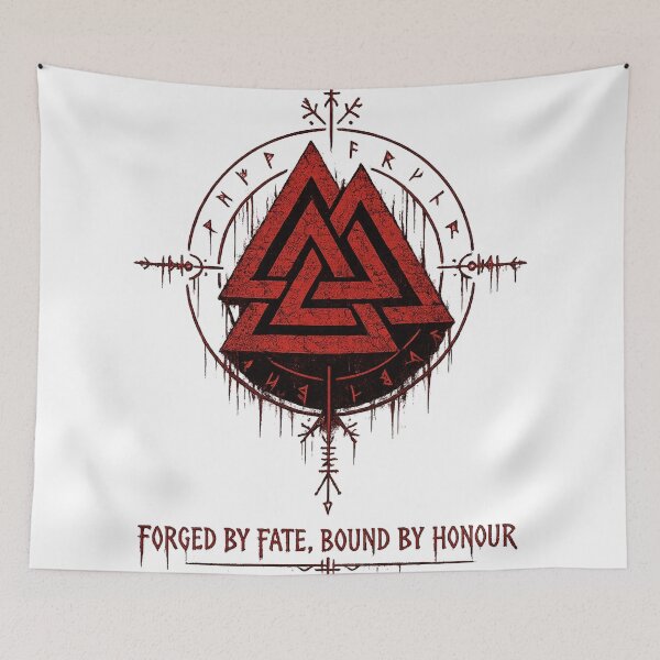Item preview, Bloodforge valknut - Forged by fate, bound by honor  designed and sold by Dusk & Dawn Apparel.