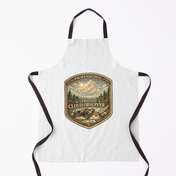 Item preview, Professional Cloud Observer | Certified Sky Appreciation Specialist | Vintage Nature Badge designed and sold by MrDev.