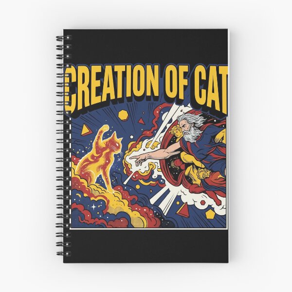 Item preview, Funny Cat God Creation of Adam Meme Michelangelo Jesus Art designed and sold by Kitkin.