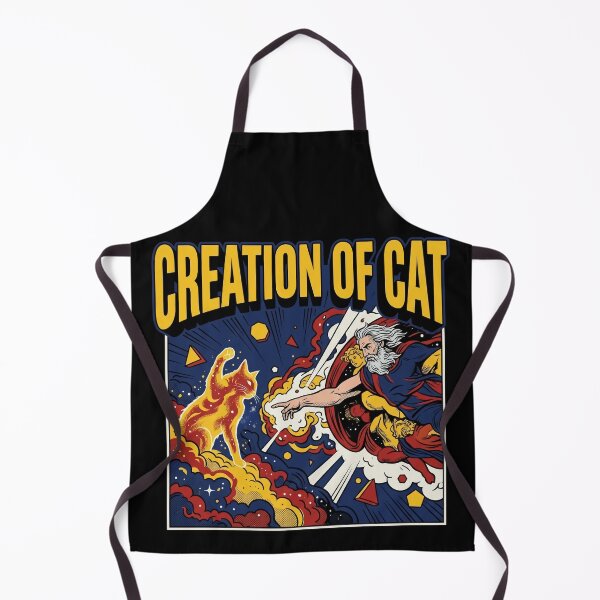 Item preview, Funny Cat God Creation of Adam Meme Michelangelo Jesus Art designed and sold by Kitkin.