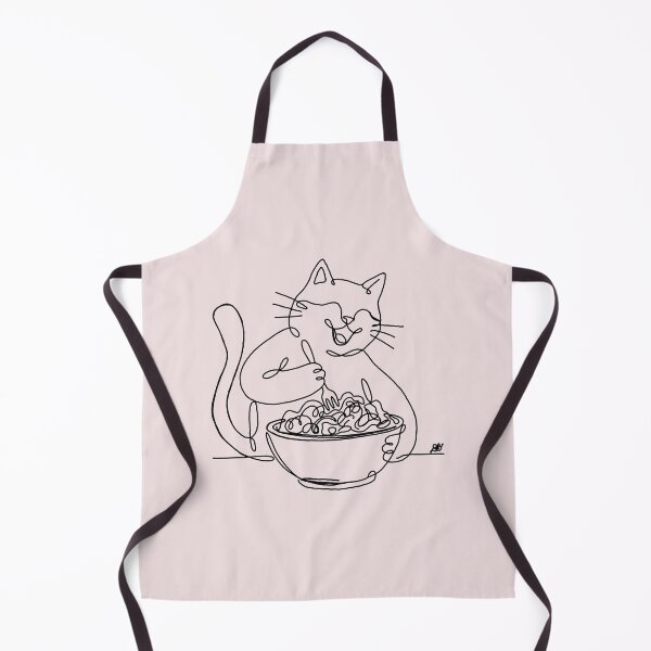 Item preview, Eating Kitty Cat Food Bowl Art — Blush Edition designed and sold by Evil B Creative.