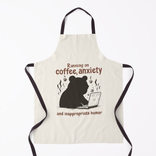 Item preview, Running On Coffee Anxiety And Inappropriate Humor Funny Coffee Quotes designed and sold by DemureArtsy.