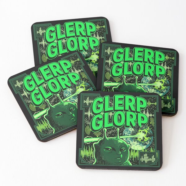 Item preview, Glerp Glorp Funny Alien Cat Meme, Brainrot Tee, Costume designed and sold by Kitkin.