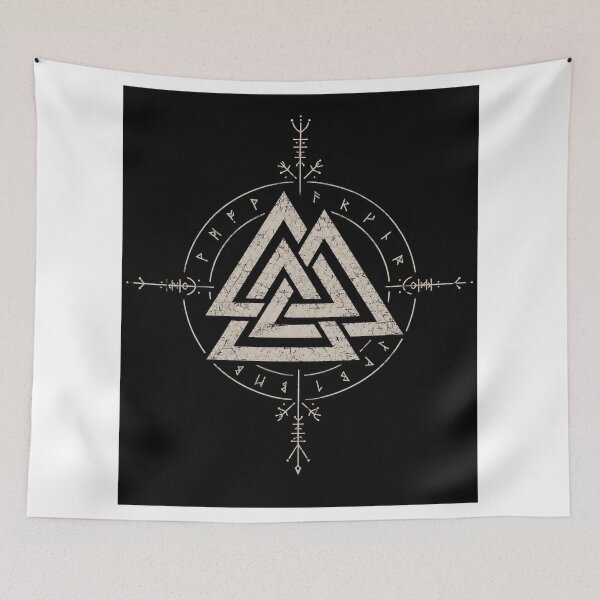 Item preview, Bloodforge Valknut - "Forged by fate, bound by honor" designed and sold by Dusk & Dawn Apparel.