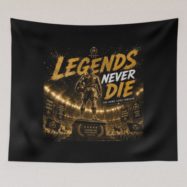 Item preview,  Legends Never Die – Football Forever designed and sold by FootProbability.