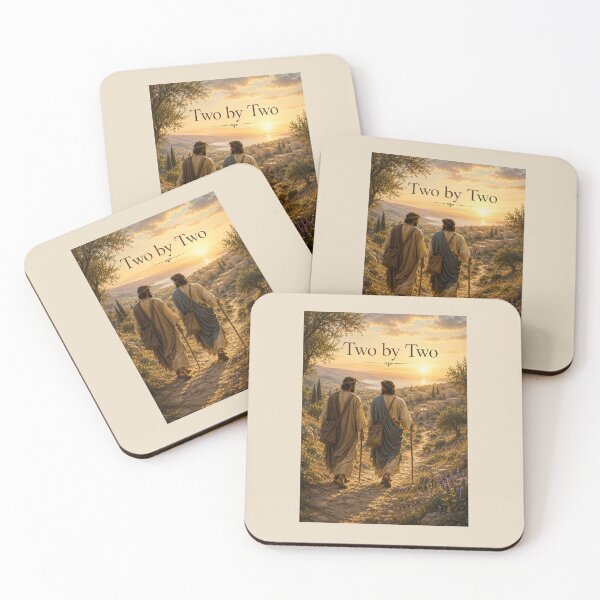 Item preview, Two by Two – Ancient Apostles Sent Forth | Inspirational Christian Art | Missionary Greeting Card designed and sold by Novel Works Studio.