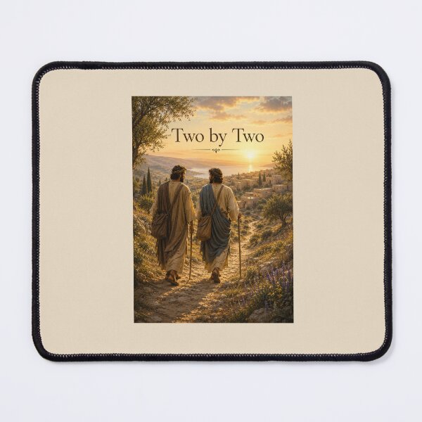 Item preview, Two by Two – Ancient Apostles Sent Forth | Inspirational Christian Art | Missionary Greeting Card designed and sold by Novel Works Studio.
