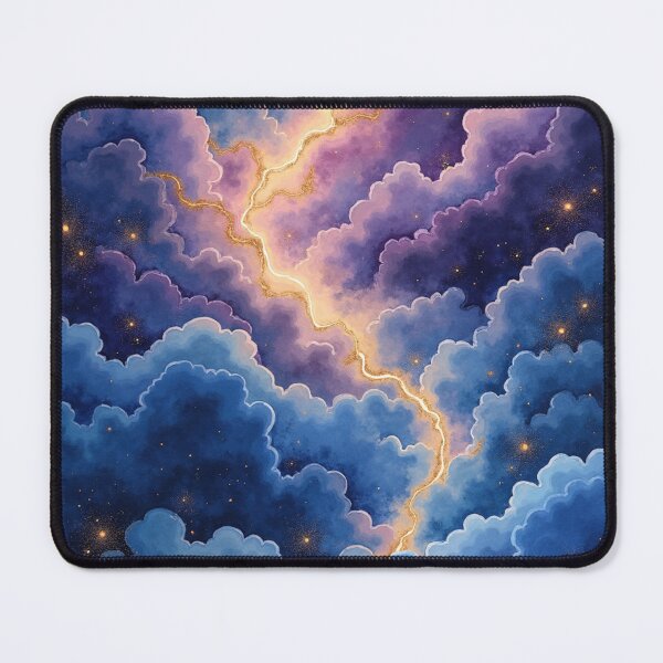 Item preview, Celestial Aurora Passage – Dreamscape Watercolor Galaxy Cloud Illustration designed and sold by Oonward2021.