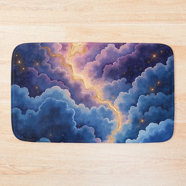 Item preview, Celestial Aurora Passage – Dreamscape Watercolor Galaxy Cloud Illustration designed and sold by Oonward2021.