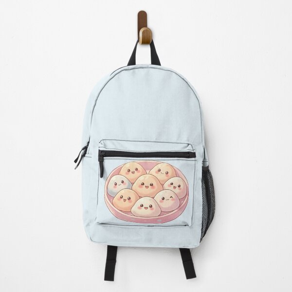 Item preview, Pastel Kawaii Dumplings Cutout – Cute Food Faces in Bowl designed and sold by EmeraldeaArt.