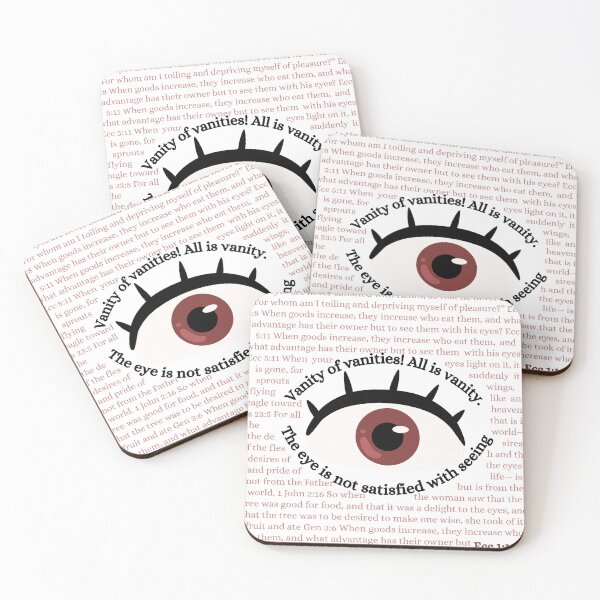 Item preview, Eyes Not Satisfied Vanity (Ecclesiastes) Design designed and sold by stella literarium.