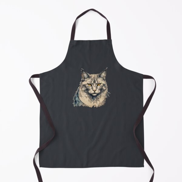 Item preview, Geometric Grey Maine Coon – Modern Pet Art designed and sold by Tklezardesigns.