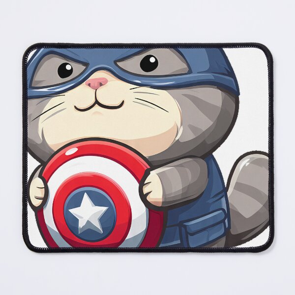 Item preview, Captain Whiskers Blue Cat designed and sold by IllumeInk.