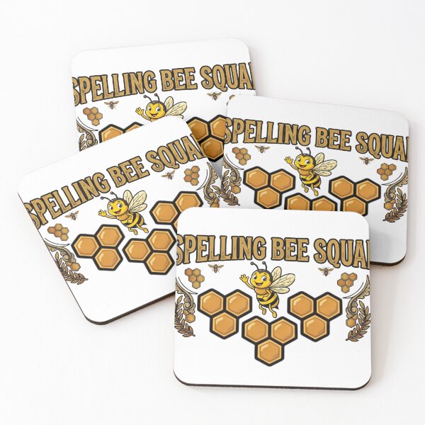 Item preview, spelling bee squad teacher cute bee cartoon design designed and sold by ArtDesignTp.