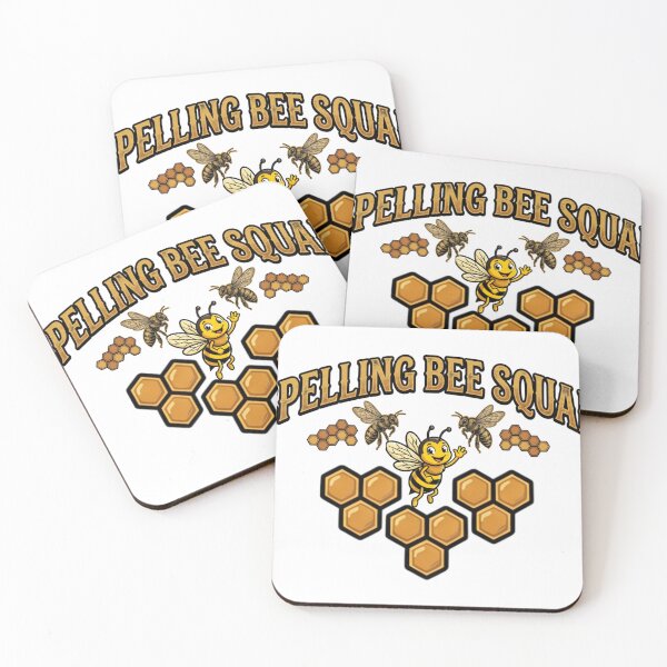 Item preview, cute cartoon bee spelling squad teacher school design designed and sold by ArtDesignTp.