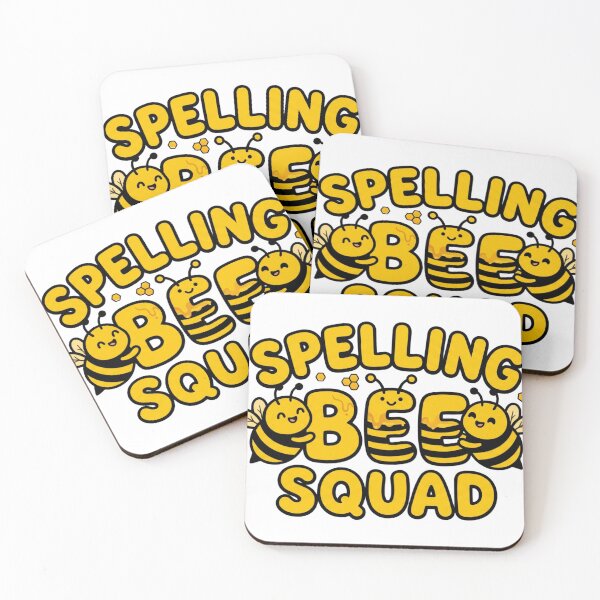 Item preview, spelling bee squad fun cartoon bee school design designed and sold by ArtDesignTp.