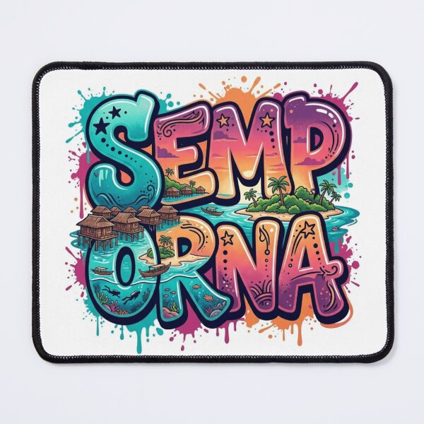 Item preview, Semporna Lagoon Graffiti Sticker designed and sold by Imaginarium of Chaos falcon88 .