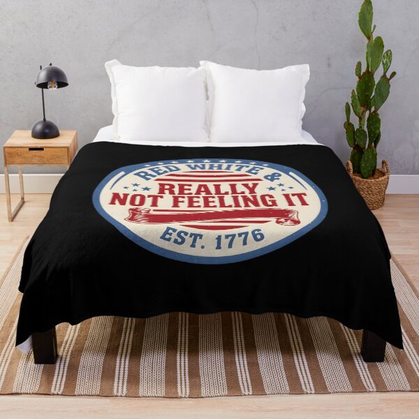 Item preview, Red White & Really Not Feeling It Retro 4th of July Political Humor designed and sold by Redgiant87x.