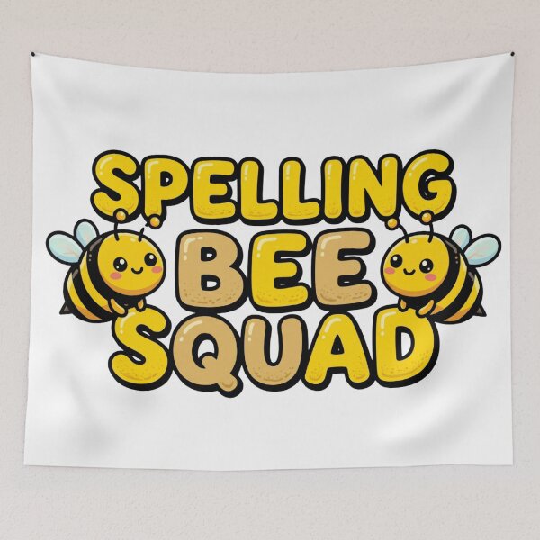 Item preview, school spelling bee squad cartoon bee teacher art designed and sold by ArtDesignTp.