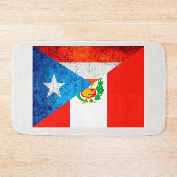 Item preview, Perurican Peru and Puerto Rico Flag Hispanic Heritage Roots designed and sold by erozzz.