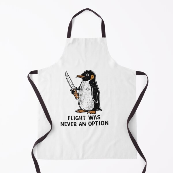 Item preview, Flight Was Never An Option Sarcastic Penguin designed and sold by retro-and-rust.