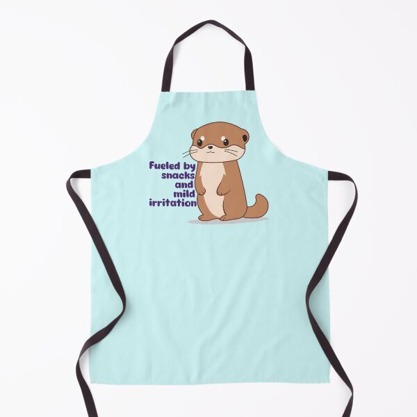 Item preview, Fueled by Snacks and Mild Irritation | Cute Annoyed Otter Kawaii Design designed and sold by Hallowed Artistry.