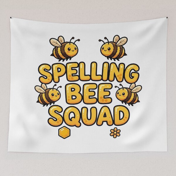 Item preview, spelling bee squad teacher cartoon bee school graphic designed and sold by ArtDesignTp.